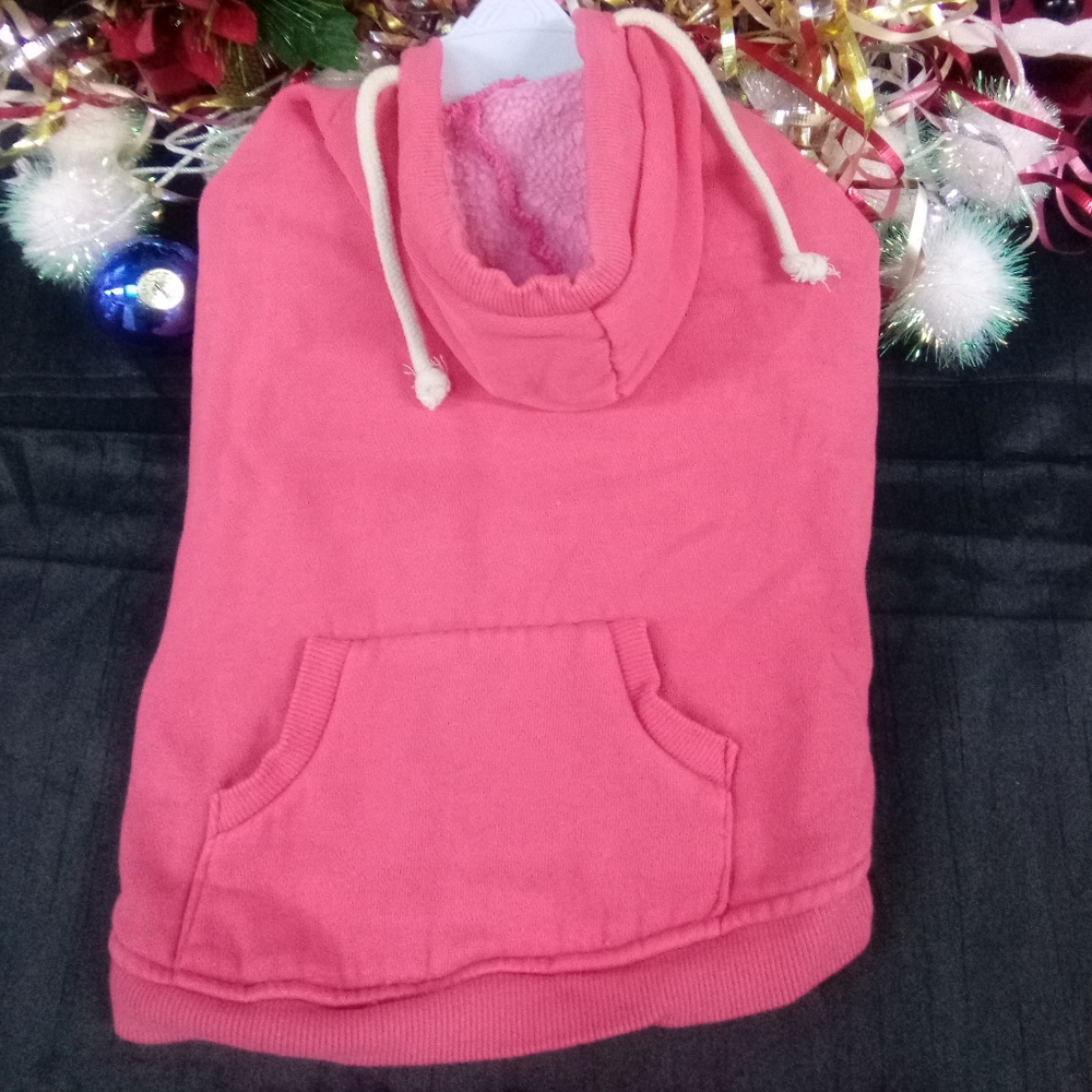 NWOT Solid Pink Sweatshirt Dog